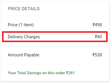 victoria secret delivery charges