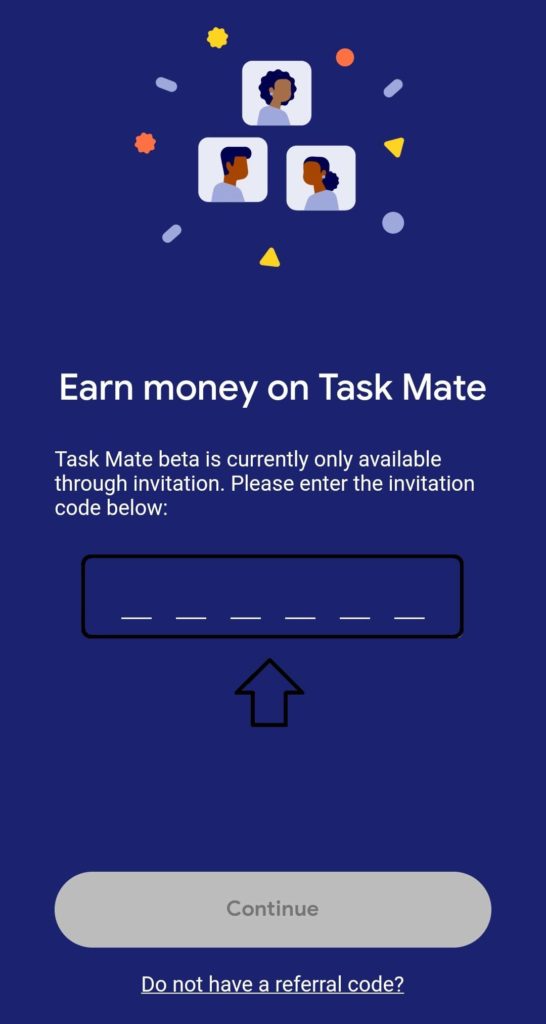 task mate invitation code
